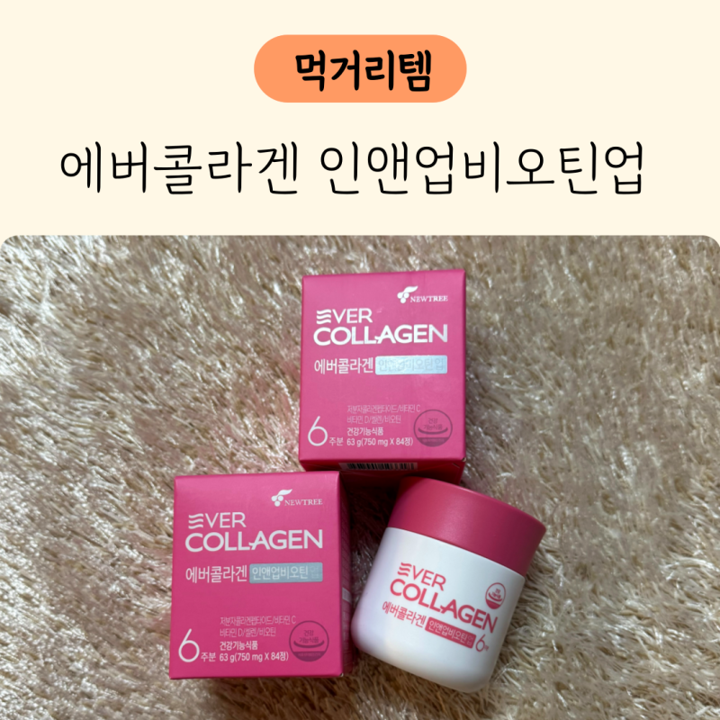 저분자 에버콜라겐 효과 인앤업비오틴업 타임비오틴 비교