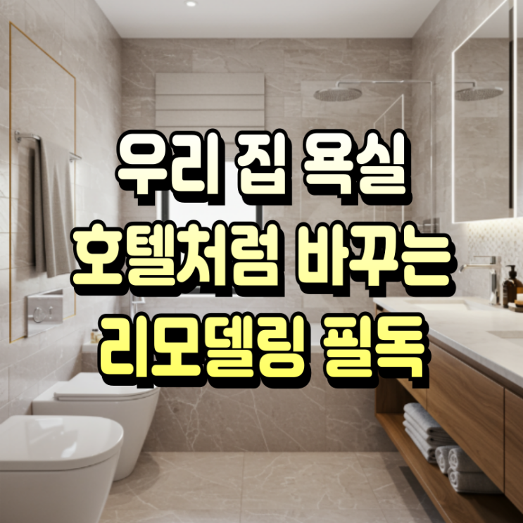  화장실 리모델링 완벽 가이드 예산부터 시공까지
