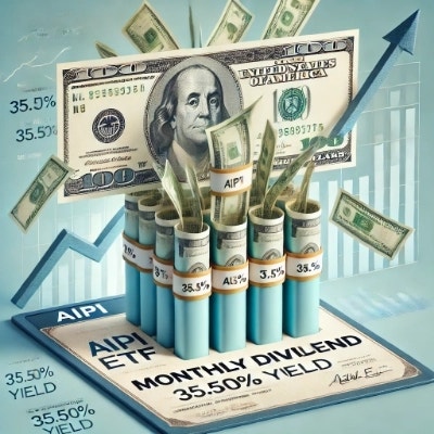  AIPI 주가 (AIPI 주식) 2월 배당 35.50%! AI ETF의 진짜 매력일까?