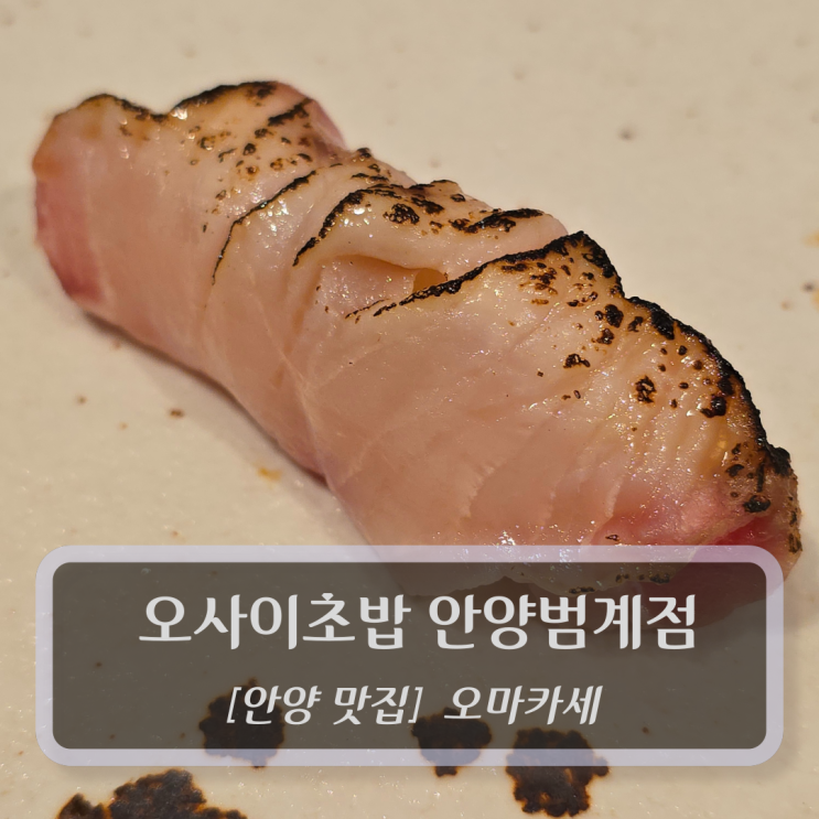 안양 맛집 :: 오마카세 오사이초밥 안양범계점 - 범계 데이트 필수 스시