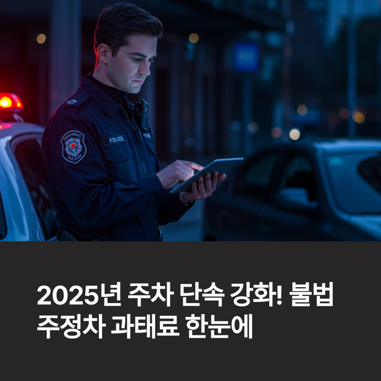  2025년 주차 단속 강화! 불법 주정차 과태료 한눈에