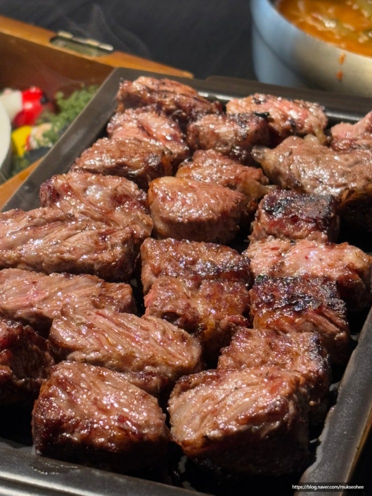  청라 한우 맛집 우월 소고기 숙성 등심 고깃집 열무국수