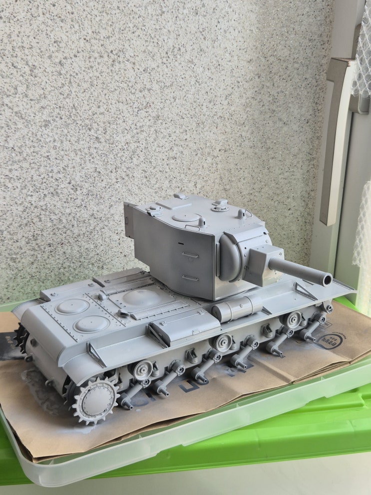  1/16 KV-2 RC -> 걸즈앤판처 버전 개조기 5