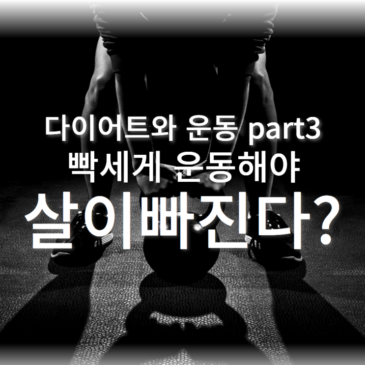  [다이어트와 운동]part3. 빡세게 운동해야 살이 빠진다?!