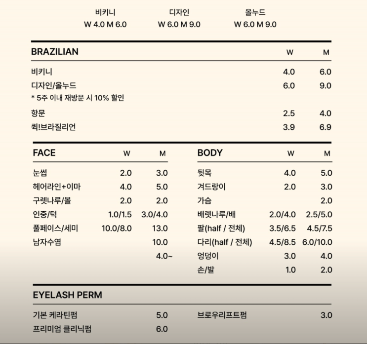  미금역 라인의온도 분당점 | 깨끗하고 안전한 브라질리언 왁싱 경험
