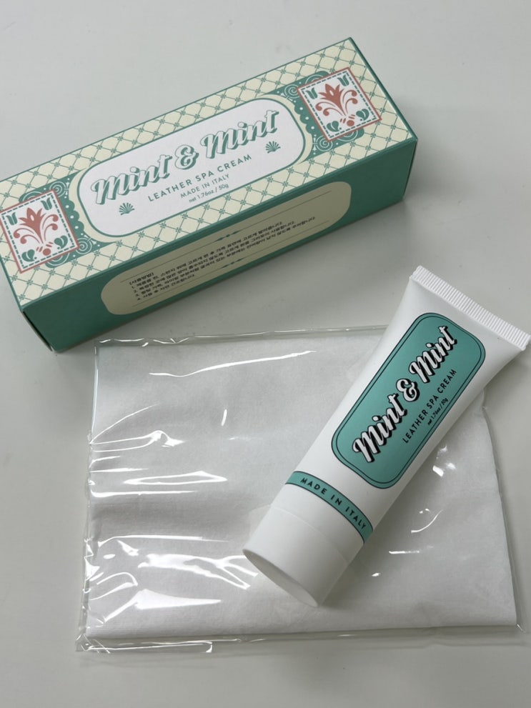  민트앤민트 크림 명품가방 가죽 클리너