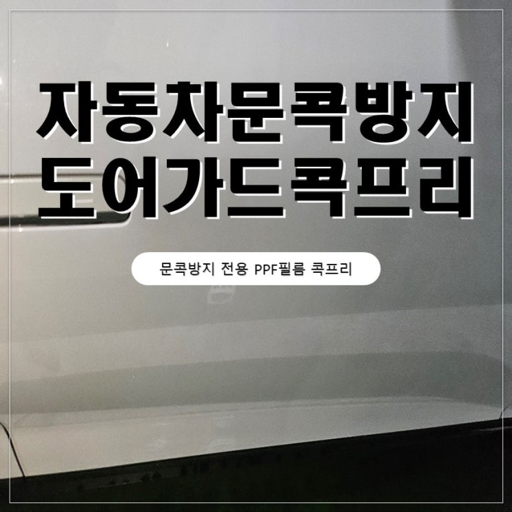  자동차문콕방지도어가드 전용PPF필름 콕프리 차문보호 후기