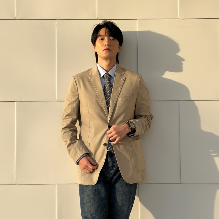  트레몰로 남자봄자켓으로 봄패션 데일리룩 코디 완성