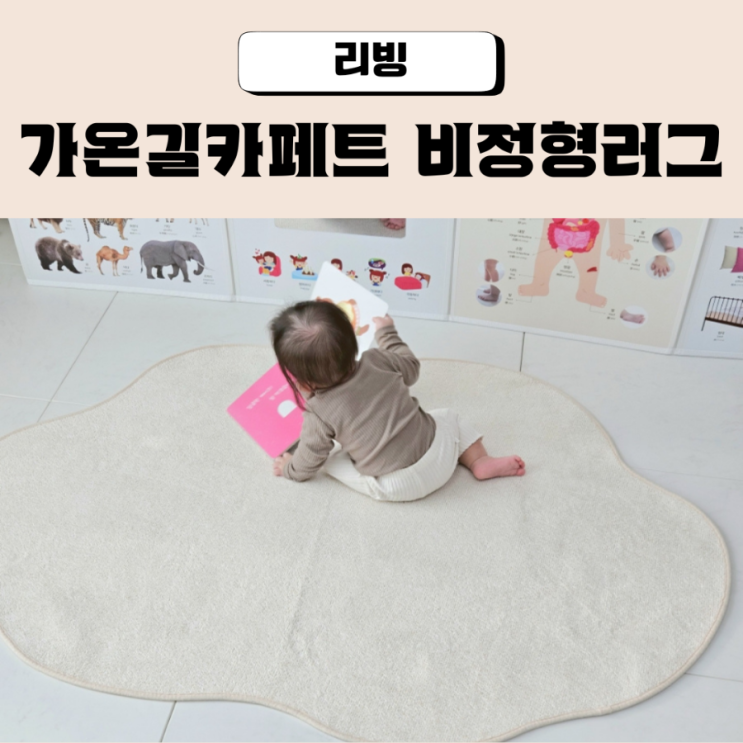  가온길카페트 클라우디 선데이 워셔블 비정형 러그