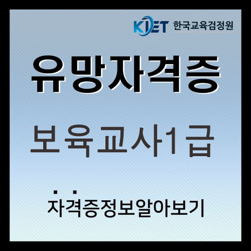  보육교사1급 취업 및 승급교육 총정리