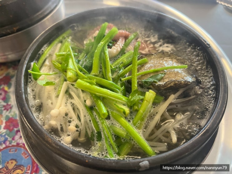  청담동 브레이크타임 없는 식당 시원한 복이오복국
