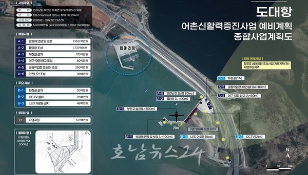  무안군 청계면 도대항, 해수부 2025 어촌신활력증진사업 공모 선정으로 총사업비 50억원 확보