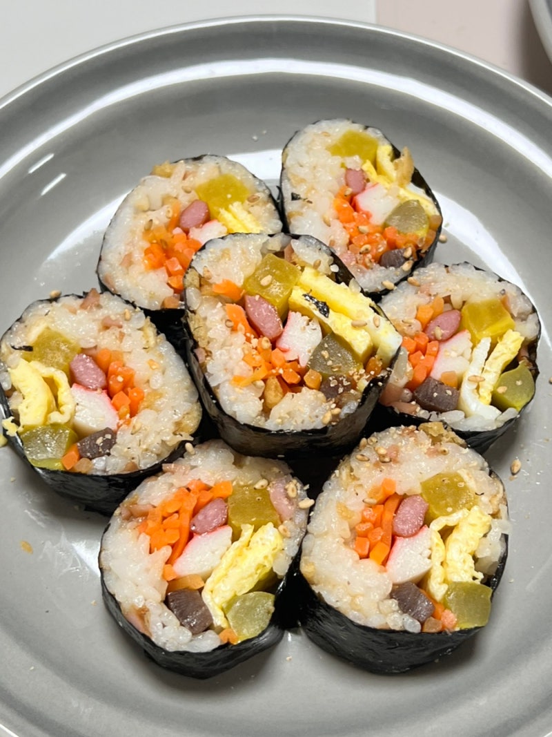 제주도 오는정김밥 레시피 - 집에서 먹어보는 오는정김밥 만드는법 꿀맛 집밥메뉴추천