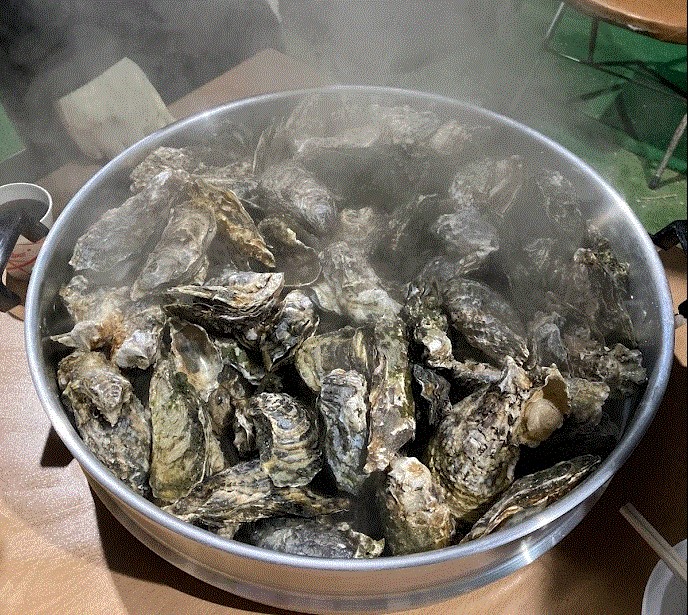  따뜻한 봄 굴찜 해산물 노로바이러스 주의