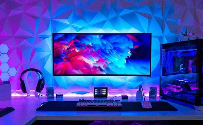 PC 간접 LED 무드등 사용 PC 간접 LED 무드등 사용