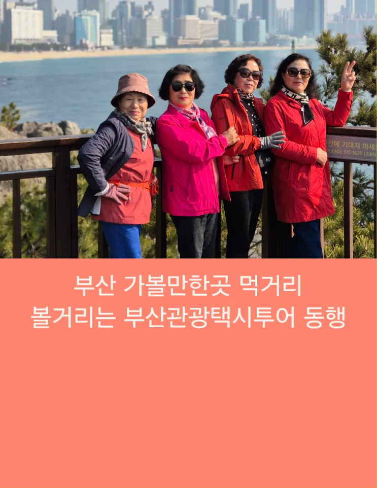  부산 가볼만한곳 먹거리 볼거리는 부산관광택시투어 동행