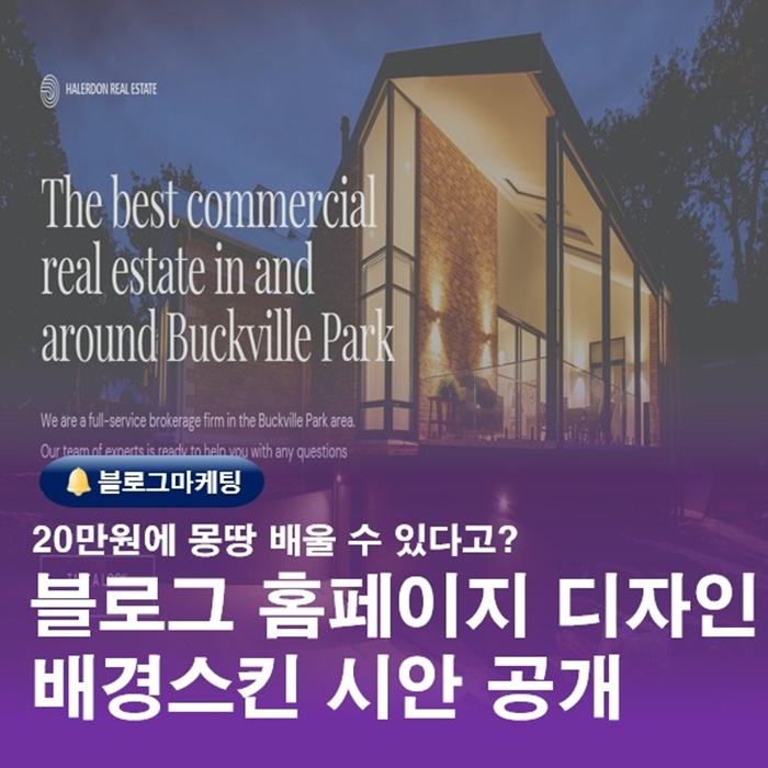  블로그작업 배우는곳 부산 금정구 홈페이지교육 디자인시안공개