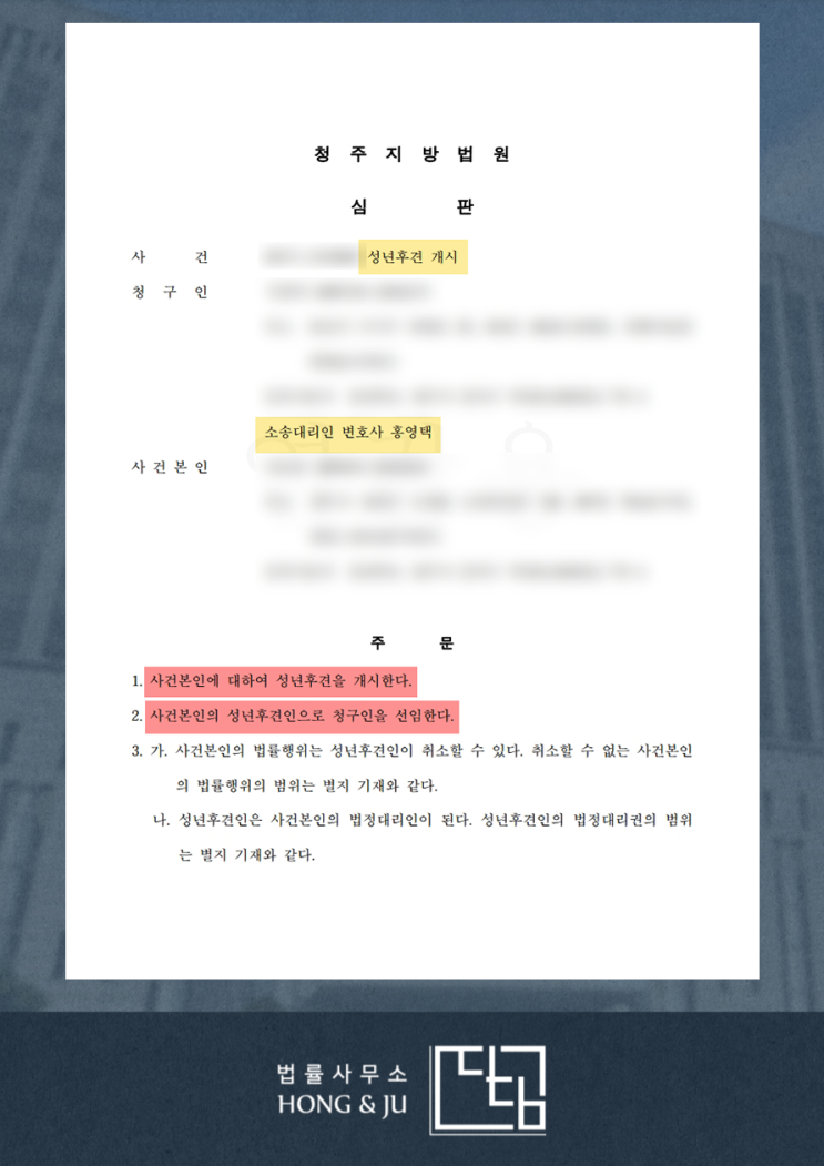  성년후견인 뜻 대로 안 된다고 변호사 선임? 큰코다치세요.