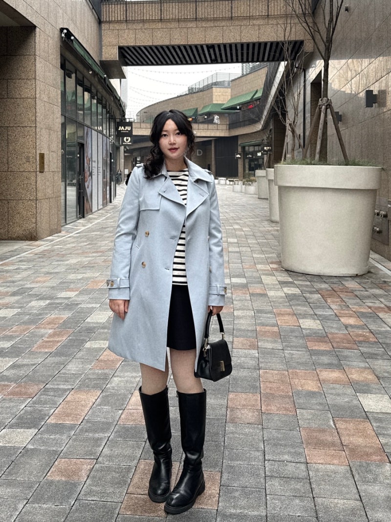 SOUP 중기장 여자트렌치코트 데이트룩 하객룩으로 예뻐요! (이세영 패션)