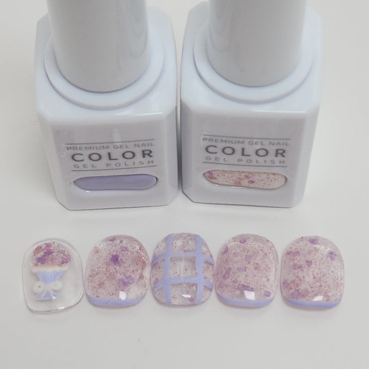  [더젤]플라워토핑 아트 봄네일디자인