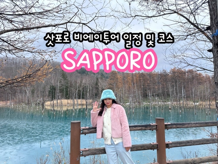  삿포로 비에이투어 일정 및 코스 후기(패치워크로드,비에이역,크리스마스트리,탁신관,청의연못,흰수염폭포,사계채의언덕)