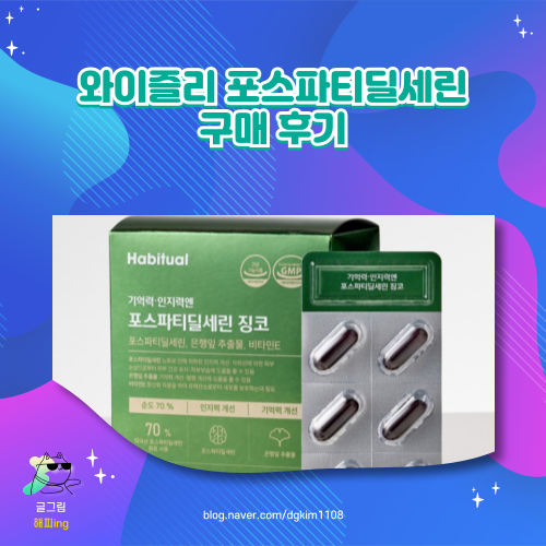  와이즐리 포스파티딜세린 구매 후기