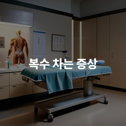 복수 차는 증상 원인과 치료 방법 가이드