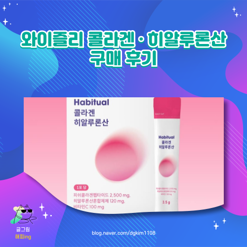  와이즐리 콜라겐, 히알루론산 구매 후기
