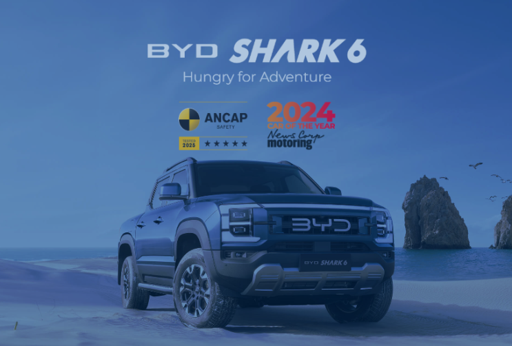  돌풍의 픽업트럭 BYD 샤크6, ANCAP 5성급 안정등급 획득