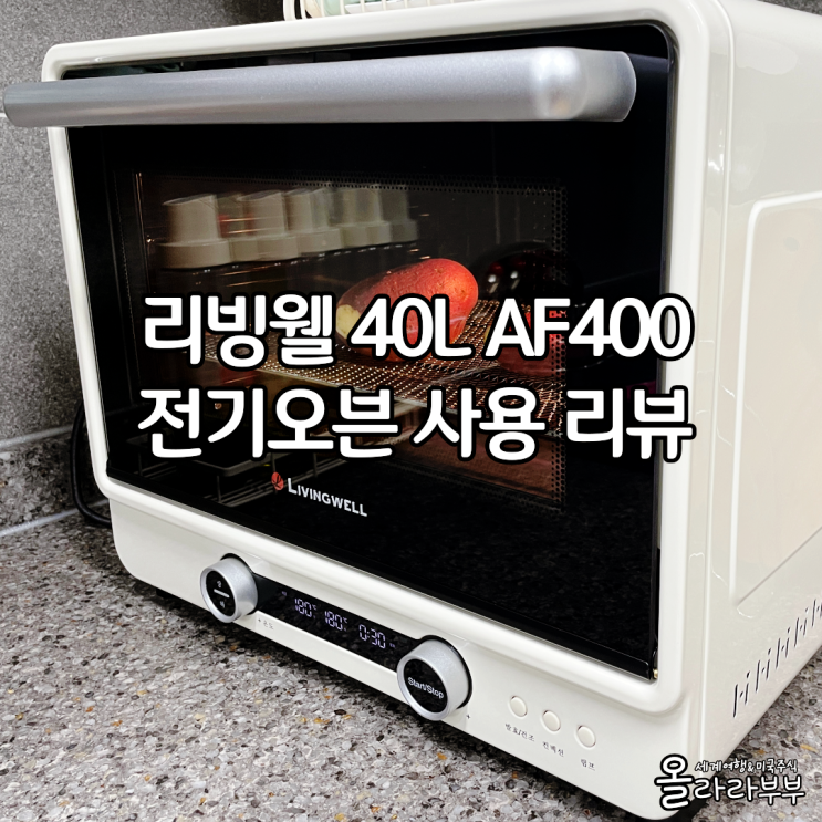  리빙웰 가정용 오븐 40L AF400 내돈내산 사용 후기