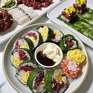 감태김밥 레시피 감태 육회김밥 만들기 감태 육회초밥 감태요리