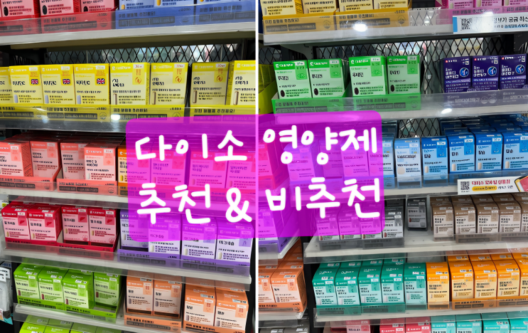  다이소 영양제 추천 & 비추천 – 가성비 좋은 제품은? (가격 포함)