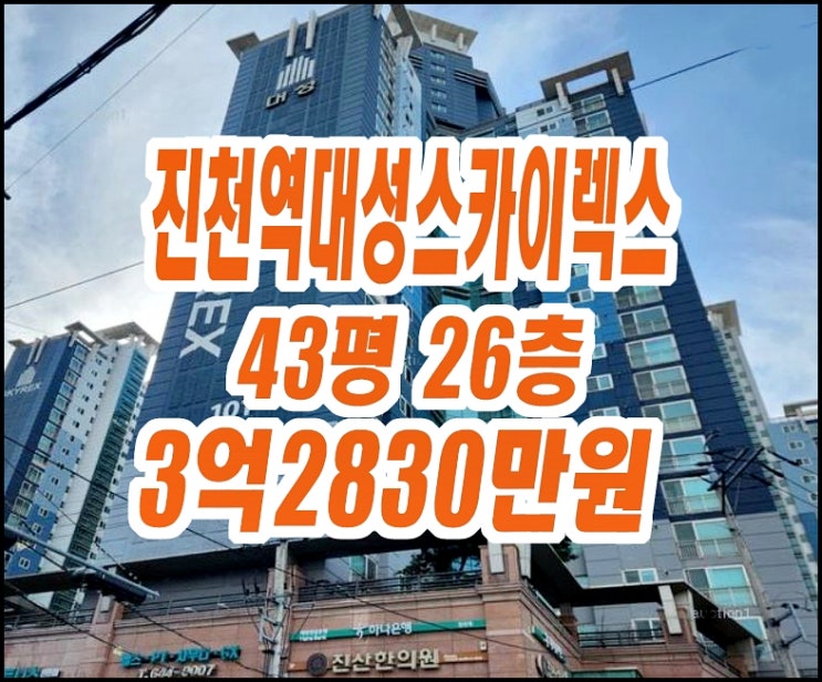진천역대성스카이렉스 달서구 진천동 아파트경매 43평형 진천역대성스카이렉스 달서구 진천동 아파트경매 43평형