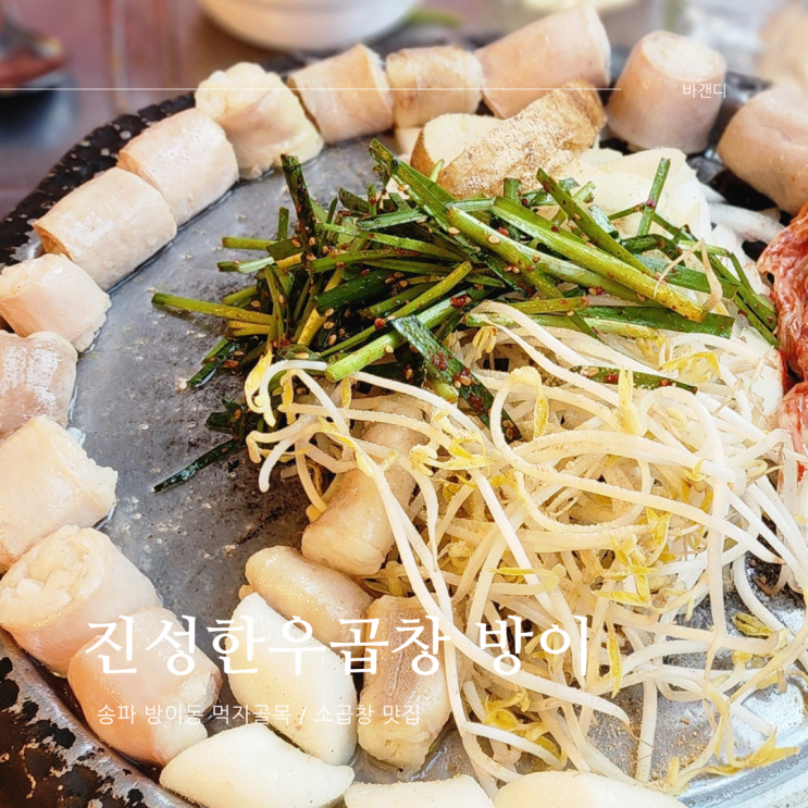  진성한우곱창 방이 / 방이동 먹자골목 콜키지 맛집