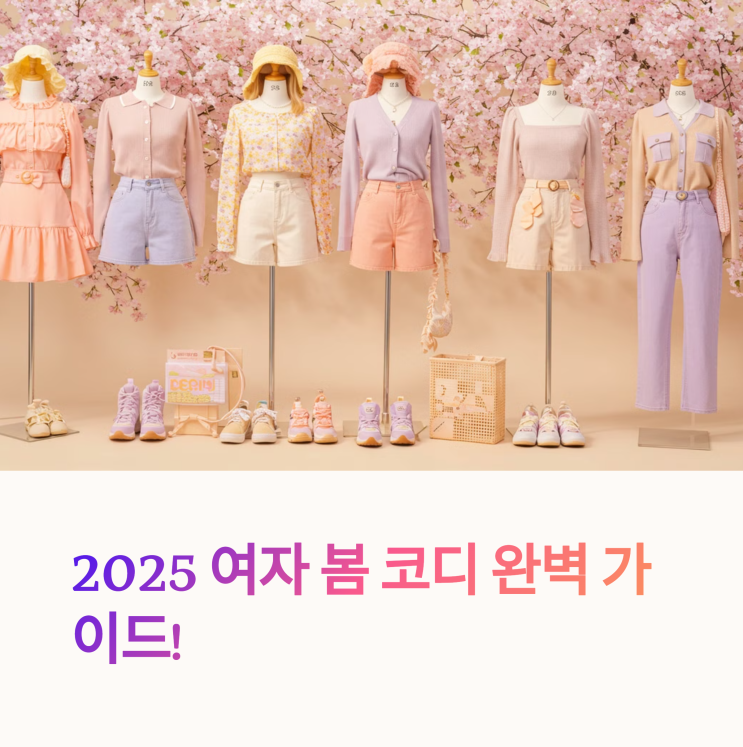  2025 여자 봄 코디 완벽 가이드! (10대~40대 연령별 스타일링)