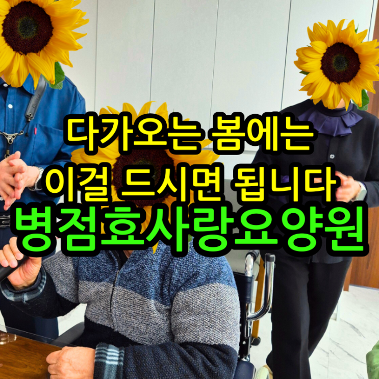  병점요양원 다가오는 봄에는 이걸 드시면 됩니다