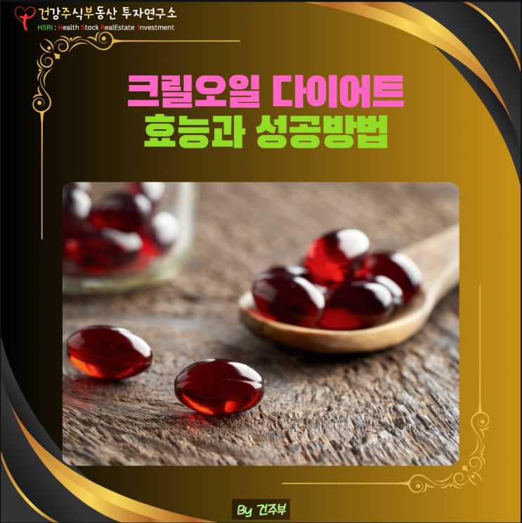  크릴오일 다이어트 효능, 성공적인 다이어트 방법