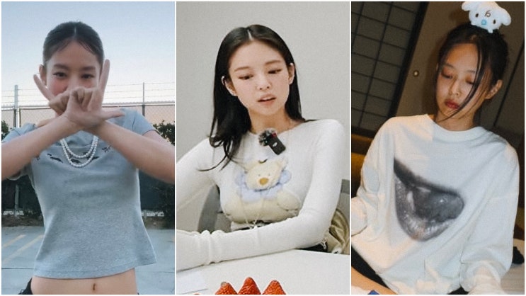  제니 티셔츠 패션, 어디서 샀을까? 가격 & 브랜드 정보 모음!