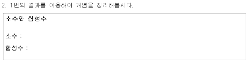 중1 수학 소수와 합성수 수업 활동 | 2022 개정 수학과 교육과정 : 네이버 블로그
