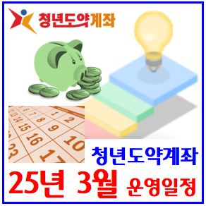  청년도약계좌 운영일정 (ft. 25년 3월) : 가입신청기간, 개설조요건, 12인가구, 정부지원금확대, 적격자, 나이, 소득구간기준, 은행별금리, 비과세혜택, 가구원동의, 일시납입