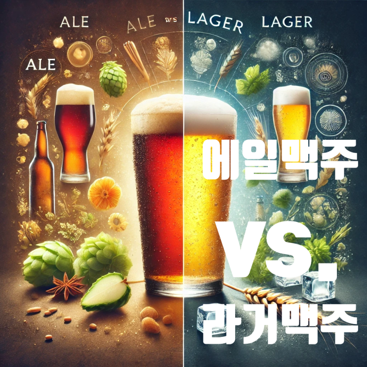  에일 맥주 vs 라거 맥주, 차이점 한눈에 정리! 맥주 종류와 특징 비교