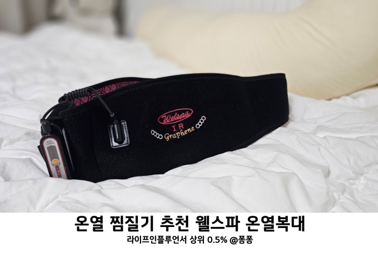  허리복대 추천 전기 온열 찜질기 웰스파 온열복대 찜질팩 생리통 허리통증 완화 방법