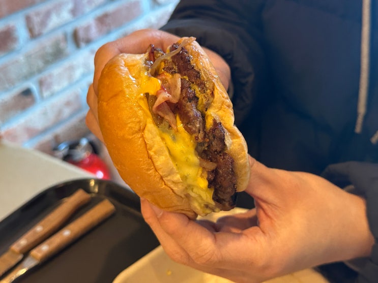  오늘 점심 아산 배방 수제버거 찐맛집 버거앤그릴