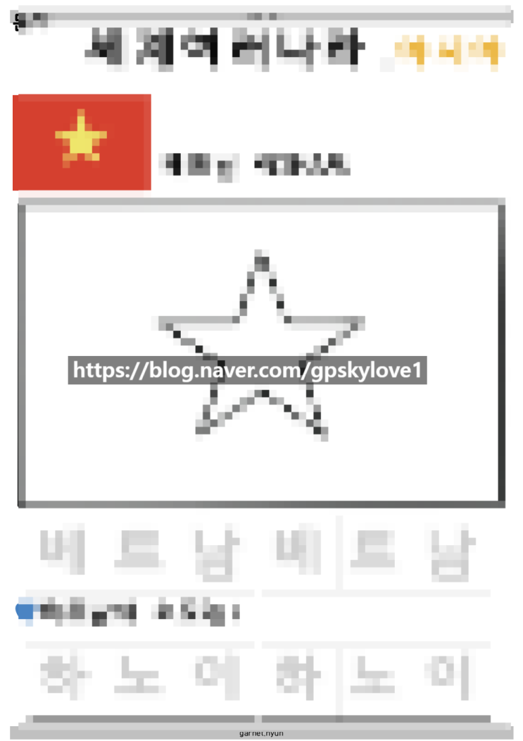  베트남 여행 준비! 아이와 국기 색칠하고 수도 배우기