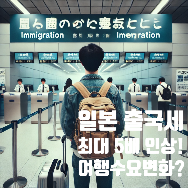  일본 정부, 출국세 최대 5배 인상! 일본 여행 수요 줄어들까?