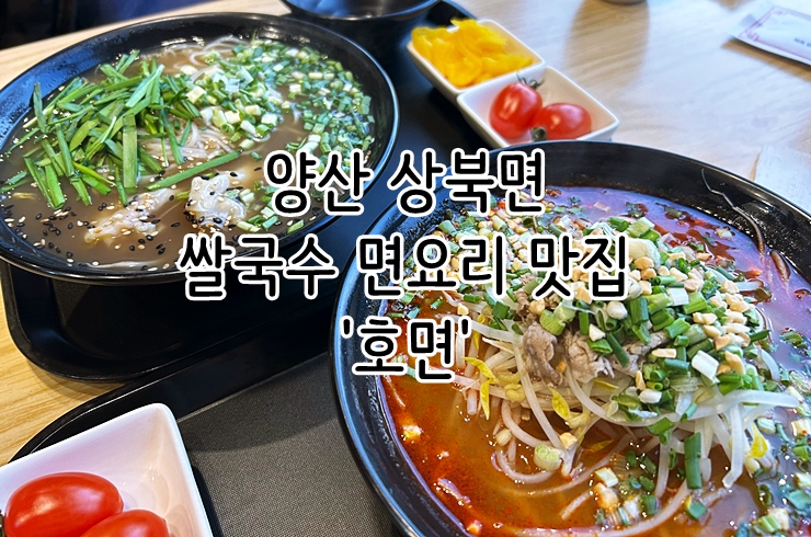  양산 상북면 쌀국수 면요리 맛집 '호면'