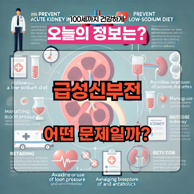 급성 신부전 증상, 이 신호를 놓치면 위험합니다!