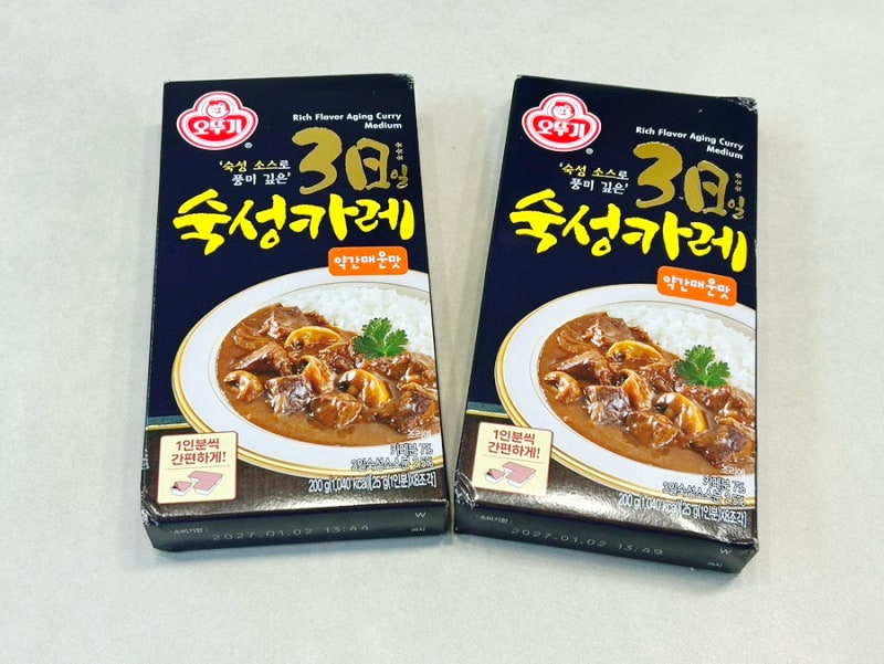 오뚜기 3일 숙성카레 약간매운맛 고형 카레우동