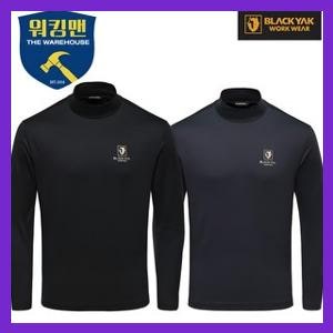 알뜰쇼핑 블랙야크 S-터틀넥티셔츠 약기모 목폴라티 남성 목티 베이스레이어 겨울 등산티셔....