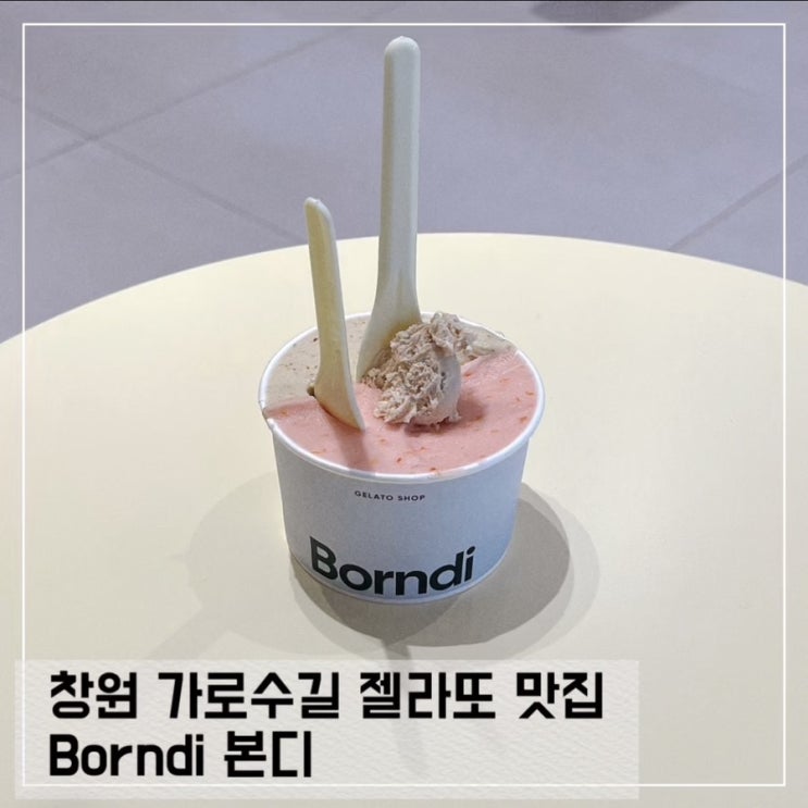  창원 가로수길 젤라또 맛집 본디 BORNDI